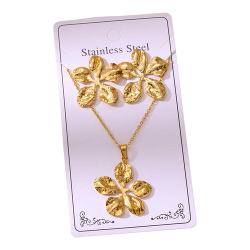Bijoux fleur dorée